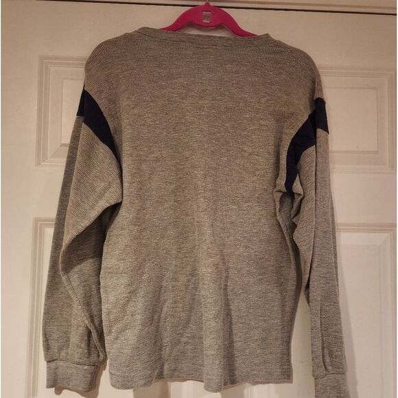 NFL Patriots gray thermal Long Sleeve Top S - Picture 3 of 3